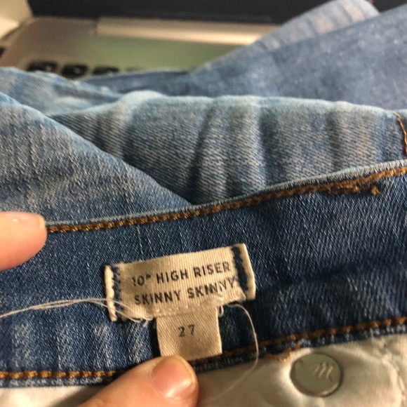 Madewell 10” high riser skinny skinny jeans - Picture 5 of 8